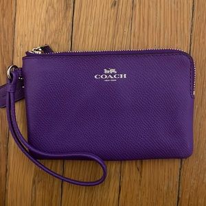 Leather wristlet wallet from Coach